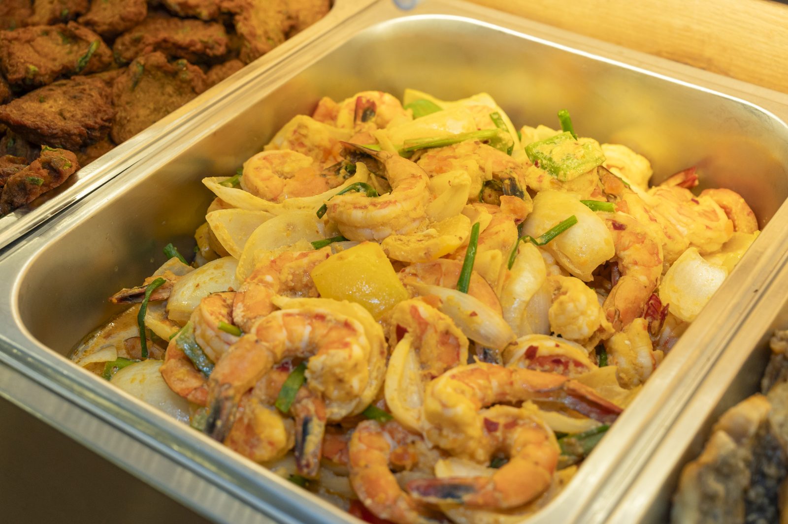 Buffet dishes ready for guests