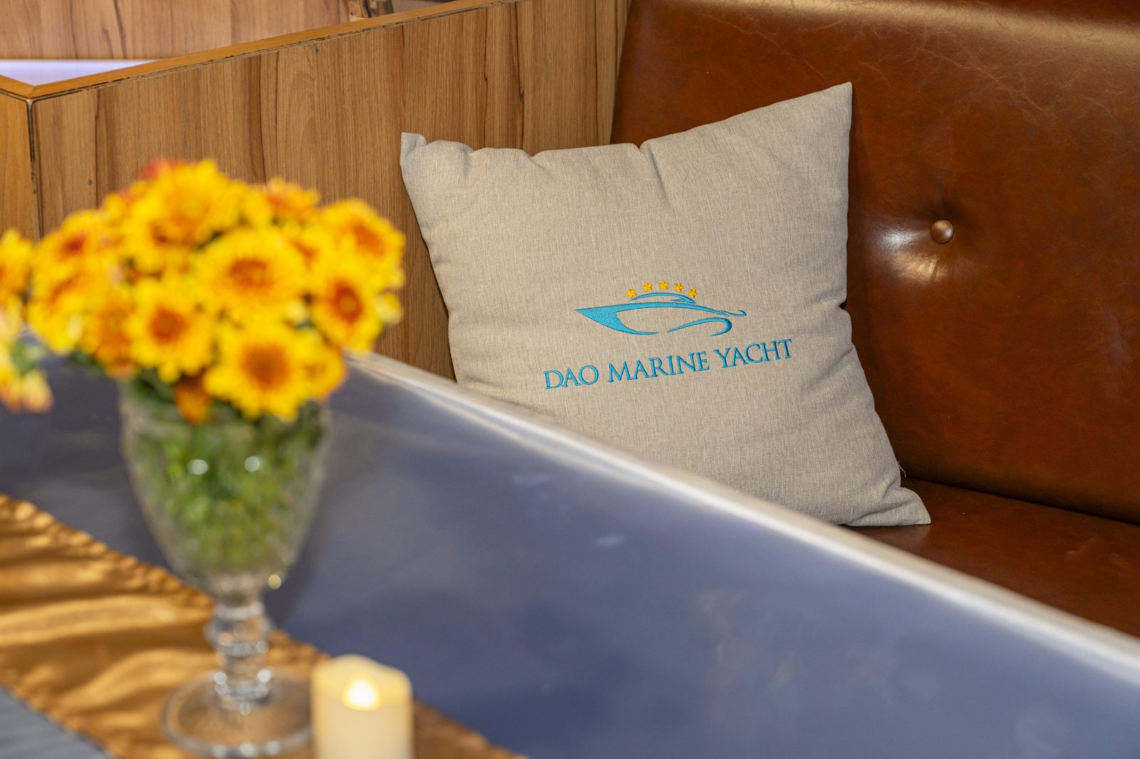 DAOMARINE YACHT branded interior detail